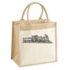 Cotton Pocket Jute Midi Tote Thumbnail