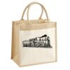 Cotton Pocket Jute Midi Tote Thumbnail