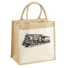Cotton Pocket Jute Midi Tote Thumbnail