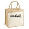 Cotton Pocket Jute Midi Tote Thumbnail