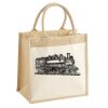 Cotton Pocket Jute Midi Tote Thumbnail