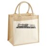 Cotton Pocket Jute Midi Tote Thumbnail