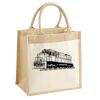 Cotton Pocket Jute Midi Tote Thumbnail