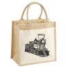 Cotton Pocket Jute Midi Tote Thumbnail