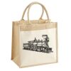 Cotton Pocket Jute Midi Tote Thumbnail
