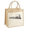 Cotton Pocket Jute Midi Tote Thumbnail
