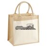 Cotton Pocket Jute Midi Tote Thumbnail