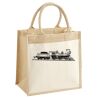 Cotton Pocket Jute Midi Tote Thumbnail