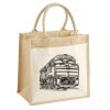 Cotton Pocket Jute Midi Tote Thumbnail