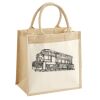 Cotton Pocket Jute Midi Tote Thumbnail