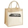 Cotton Pocket Jute Midi Tote Thumbnail