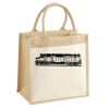 Cotton Pocket Jute Midi Tote Thumbnail