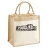 Cotton Pocket Jute Midi Tote Thumbnail