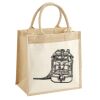 Cotton Pocket Jute Midi Tote Thumbnail