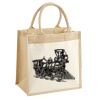 Cotton Pocket Jute Midi Tote Thumbnail