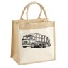 Cotton Pocket Jute Midi Tote Thumbnail