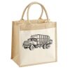Cotton Pocket Jute Midi Tote Thumbnail