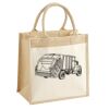 Cotton Pocket Jute Midi Tote Thumbnail