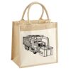 Cotton Pocket Jute Midi Tote Thumbnail