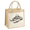 Cotton Pocket Jute Midi Tote Thumbnail