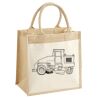 Cotton Pocket Jute Midi Tote Thumbnail
