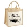 Cotton Pocket Jute Midi Tote Thumbnail