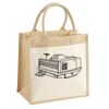 Cotton Pocket Jute Midi Tote Thumbnail