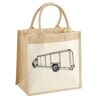 Cotton Pocket Jute Midi Tote Thumbnail