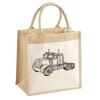 Cotton Pocket Jute Midi Tote Thumbnail