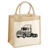 Cotton Pocket Jute Midi Tote Thumbnail