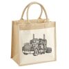 Cotton Pocket Jute Midi Tote Thumbnail
