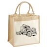 Cotton Pocket Jute Midi Tote Thumbnail