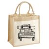 Cotton Pocket Jute Midi Tote Thumbnail