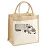 Cotton Pocket Jute Midi Tote Thumbnail