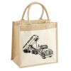 Cotton Pocket Jute Midi Tote Thumbnail