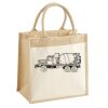 Cotton Pocket Jute Midi Tote Thumbnail