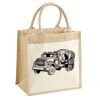 Cotton Pocket Jute Midi Tote Thumbnail