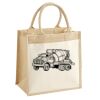 Cotton Pocket Jute Midi Tote Thumbnail