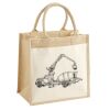 Cotton Pocket Jute Midi Tote Thumbnail