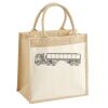 Cotton Pocket Jute Midi Tote Thumbnail