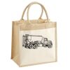 Cotton Pocket Jute Midi Tote Thumbnail