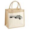 Cotton Pocket Jute Midi Tote Thumbnail