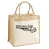 Cotton Pocket Jute Midi Tote Thumbnail