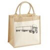 Cotton Pocket Jute Midi Tote Thumbnail