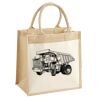 Cotton Pocket Jute Midi Tote Thumbnail
