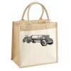 Cotton Pocket Jute Midi Tote Thumbnail