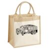 Cotton Pocket Jute Midi Tote Thumbnail