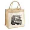 Cotton Pocket Jute Midi Tote Thumbnail