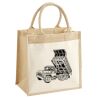 Cotton Pocket Jute Midi Tote Thumbnail