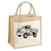 Cotton Pocket Jute Midi Tote Thumbnail